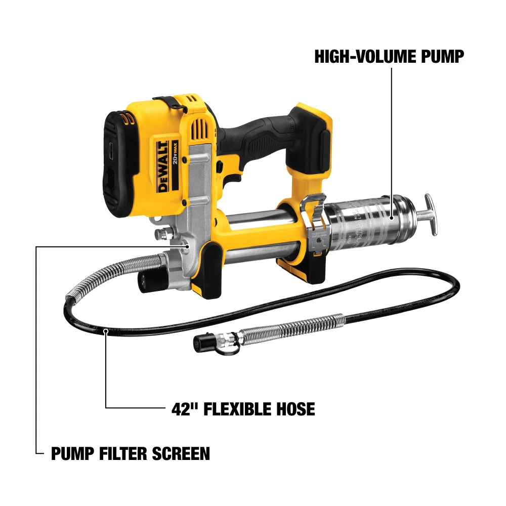 Dewalt DCGG571B 20V MAX Cordless Grease Gun (Tool Only) - High-Performance Automotive Lubrication 2 Dewalt DCGG571B 20V MAX Cordless Grease Gun (Tool Only) - High-Performance Automotive Lubrication - Image 2