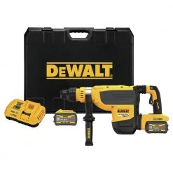 DEWALT DCH735X2 60V MAX Brushless Cordless SDS MAX Rotary Hammer Kit with 2 x 9Ah Batteries - Concrete & Demolition Power Tool