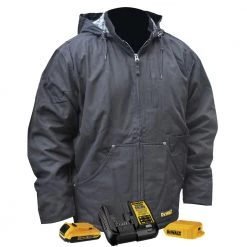 DeWalt DCHJ076ABD1-3X 20V MAX Li-Ion Heavy Duty Heated Work Coat Kit - 3XL | Winter Heated Jacket for Maximum Warmth