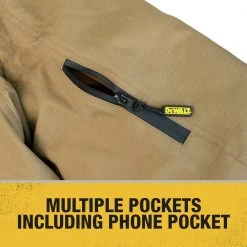 Dewalt DCHJ091B-S 20V Lithium-Ion Cordless Heavy Duty Heated Ripstop Jacket - Small, Dune | Jacket Only -Dewalt Sales dewndchj091b l e 2