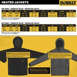 Dewalt DCHJ091B-S 20V Lithium-Ion Cordless Heavy Duty Heated Ripstop Jacket - Small, Dune | Jacket Only -Dewalt Sales dewndchj091b l g 2