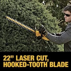 DeWalt DCHT820P1 20V MAX Brushed Lithium-Ion 22 In. Cordless Hedge Trimmer Kit (5 Ah) - Power and Precision for Your Yard -Dewalt Sales dewndcht820p1 k