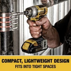 DEWALT DCK240C2 20V MAX Cordless Drill and Impact Driver Combo Kit, Compact, 1.3 Ah -Dewalt Sales dewndck240c2 m