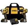 DeWalt DCK278C2 20V MAX ATOMIC 2-Tool Combo Kit with Brushless Drill & Impact Driver, 2 Batteries (1.3 Ah)