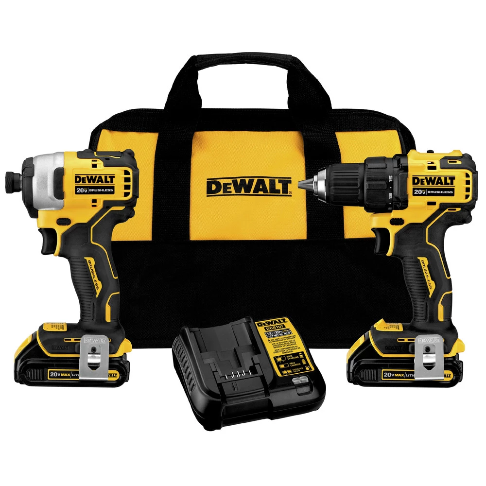 DeWalt DCK278C2 20V MAX ATOMIC 2-Tool Combo Kit with Brushless Drill & Impact Driver, 2 Batteries (1.3 Ah) 1 DeWalt DCK278C2 20V MAX ATOMIC 2-Tool Combo Kit with Brushless Drill & Impact Driver, 2 Batteries (1.3 Ah)