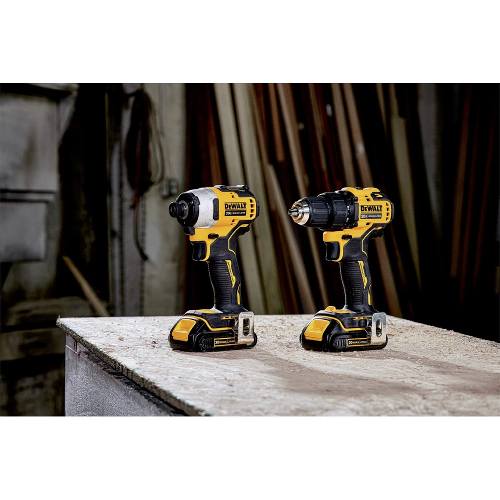 DeWalt DCK278C2 20V MAX ATOMIC 2-Tool Combo Kit with Brushless Drill & Impact Driver, 2 Batteries (1.3 Ah) 5 DeWalt DCK278C2 20V MAX ATOMIC 2-Tool Combo Kit with Brushless Drill & Impact Driver, 2 Batteries (1.3 Ah) - Image 5