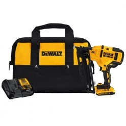 DEWALT DCN660D1 20V MAX Cordless 16-Gauge Angled Finish Nailer Kit with 2.0 Ah Battery