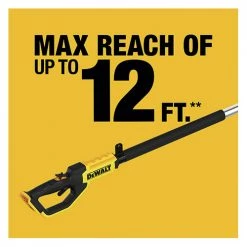 DeWalt DCPH820B 20V MAX Cordless Pole Hedge Trimmer (Tool Only) - 22 Inch, Lightweight, High-Performance -Dewalt Sales dewndcph820b d