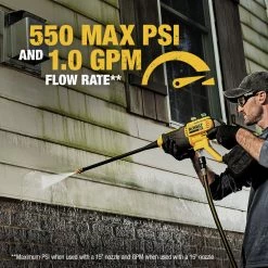 DEWALT DCPW550B 20V MAX 550 PSI Cordless Pressure Washer - Tool Only -Dewalt Sales dewndcpw550b m