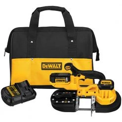 DEWALT DCS371P1 20V MAX Cordless Lithium-Ion Band Saw Kit | Powerful & Portable Cutting Tool for Professionals