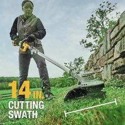 DEWALT DCST922B 20V MAX Lithium-Ion Cordless 14-Inch Folding String Trimmer (Tool Only) | Lightweight, Efficient & Portable -Dewalt Sales dewndcst922b f