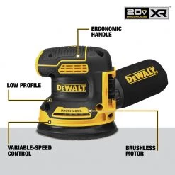 DeWalt DCW210B 20V MAX XR 5-Inch Cordless Random Orbital Sander (Tool Only) - Power Tools -Dewalt Sales dewndcw210b d