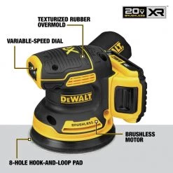 Dewalt DCW210D1 20V MAX XR Brushless Cordless Random Orbital Sander Kit with 2 Ah Battery -Dewalt Sales dewndcw210d1 d