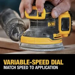 Dewalt DCW210D1 20V MAX XR Brushless Cordless Random Orbital Sander Kit with 2 Ah Battery -Dewalt Sales dewndcw210d1 e