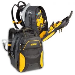 Dewalt DGCL33 33-Pocket Lighted USB Charging Tool Backpack – Durable Tool Storage Solution