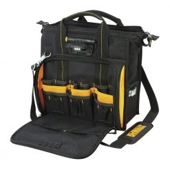 Dewalt DGL573 41-Pocket LED Lighted Technician's Tool Bag – Durable Tool Storage Solution -Dewalt Sales dewndgl573 b