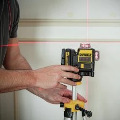 Dewalt DW089LR 12V MAX 3 X 360 Degrees Red Line Laser - Premium Laser Level for Precision Measuring -Dewalt Sales dewndw089lr b
