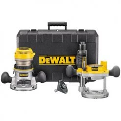 Dewalt DW616PK 1-3/4 HP Fixed Base and Plunge Router Combo Kit | Woodworking Power Tool
