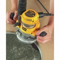 Dewalt DW618B3 120V 12 Amp Brushed 2-1/4 HP Corded Three Base Router Kit - Woodworking Power Tool -Dewalt Sales dewndw618b3 c