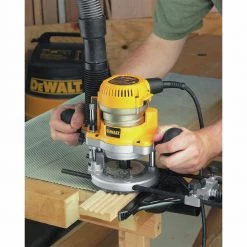 Dewalt DW618B3 120V 12 Amp Brushed 2-1/4 HP Corded Three Base Router Kit - Woodworking Power Tool -Dewalt Sales dewndw618b3 g