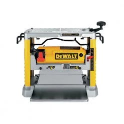 DeWalt DW734 120V 15 Amp Brushed 12-1/2 Inch Corded Thickness Planer with Three Knife Cutter-Head - Premium Woodworking Tool