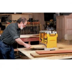 DeWalt DW734 120V 15 Amp Brushed 12-1/2 Inch Corded Thickness Planer with Three Knife Cutter-Head - Premium Woodworking Tool -Dewalt Sales dewndw734 d