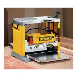 DeWalt DW734 120V 15 Amp Brushed 12-1/2 Inch Corded Thickness Planer with Three Knife Cutter-Head - Premium Woodworking Tool -Dewalt Sales dewndw734 f