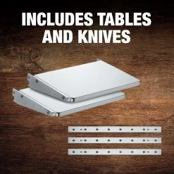 DeWalt DW735X 13-Inch Two-Speed Thickness Planer with Support Tables & Extra Knives - Professional Woodworking Power Tool -Dewalt Sales dewndw735x k