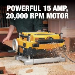DeWalt DW735X 13-Inch Two-Speed Thickness Planer with Support Tables & Extra Knives - Professional Woodworking Power Tool -Dewalt Sales dewndw735x l