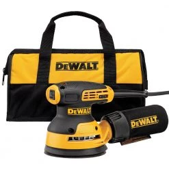 Dewalt DWE6423K 5-Inch Variable Speed Random Orbital Sander with H&L Pad & Bag - Professional Woodworking Tool