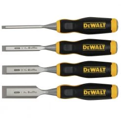 DeWalt DWHT16063 4 Piece Wood Chisel Set - Precision Hand Tools for Woodworking