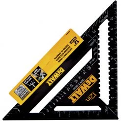 DeWalt DWHT46032 12-Inch Premium Rafter Square - High-Quality Measuring Tool for Precision Work -Dewalt Sales dewndwht46032 c