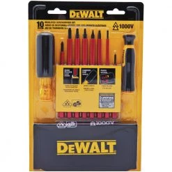 Dewalt DWHT66417 8-Piece Vinyl Grip Insulated Screwdriver Set - Premium Hand Tools for Safety & Durability -Dewalt Sales dewndwht66417