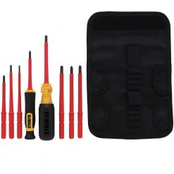 Dewalt DWHT66417 8-Piece Vinyl Grip Insulated Screwdriver Set - Premium Hand Tools for Safety & Durability