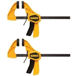 DeWalt DWHT83149 (2-Pack) 6 Inch Medium Bar Clamps | Heavy-Duty Clamps for Woodworking, DIY, & Construction | Durable & Reliable Fastening Solution