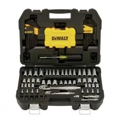 DeWalt DWMT73801 108-Piece Mechanics Tool Set - Comprehensive Hand Tool Kit for Professionals and DIY Enthusiasts