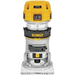 Dewalt DWP611 110V 7 Amp Variable Speed 1-1/4 HP Corded Compact Router with LED - Precision Woodworking Tool