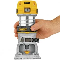 Dewalt DWP611 110V 7 Amp Variable Speed 1-1/4 HP Corded Compact Router with LED - Precision Woodworking Tool -Dewalt Sales dewndwp611 c