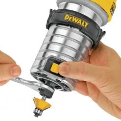 Dewalt DWP611 110V 7 Amp Variable Speed 1-1/4 HP Corded Compact Router with LED - Precision Woodworking Tool -Dewalt Sales dewndwp611 d