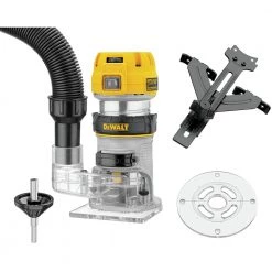 Dewalt DWP611 110V 7 Amp Variable Speed 1-1/4 HP Corded Compact Router with LED - Precision Woodworking Tool -Dewalt Sales dewndwp611 e