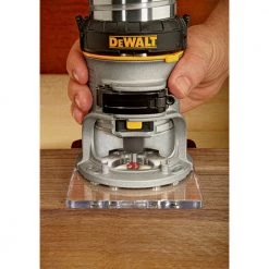 Dewalt DWP611 110V 7 Amp Variable Speed 1-1/4 HP Corded Compact Router with LED - Precision Woodworking Tool -Dewalt Sales dewndwp611 k