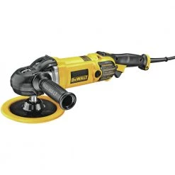 DeWalt DWP849X 7 In. / 9 In. Variable Speed Polisher with Soft Start - Heavy-Duty Power Tool for Smooth Finishes