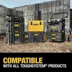 DEWALT DWST08165 14-3/4" x 14-3/4" x 7" TOUGHSYSTEM 2.0 Tool Box - Heavy-Duty Black Tool Storage -Dewalt Sales dewndwst08165 j