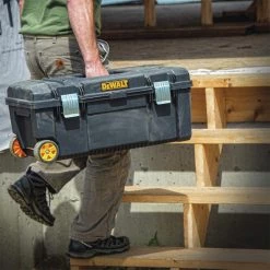 Dewalt DWST28100 12.5" x 28" x 12" Tool Box on Wheels - Heavy-Duty Black Tool Storage -Dewalt Sales dewndwst28100 e