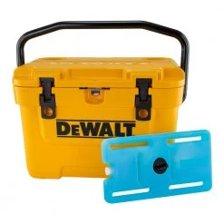 DEWALT DXC1001 10 Quart Roto-Molded Lunchbox Cooler with Ice Pack Combo | Durable Outdoor Cooler for Work or Play