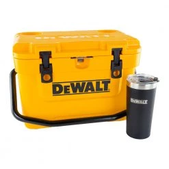 Dewalt DXC1002B 10 Quart Roto-Molded Lunchbox Cooler & 20 Oz. Black Tumbler Combo