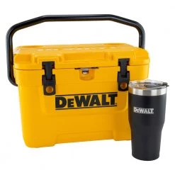 Dewalt DXC1003B 10 Quart Roto-Molded Lunchbox Cooler & 30 Oz. Black Tumbler Combo – Durable Outdoor Essentials