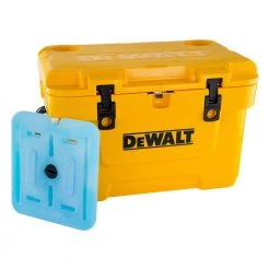 Dewalt DXC2501 25 Quart Roto-Molded Lunchbox Cooler with 10 Quart Ice Pack Cooler Combo - Heavy-Duty Outdoor Cooler