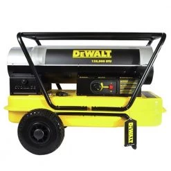 Dewalt DXH135HD 135,000 BTU Forced Air Kerosene Construction Heater - High Efficiency Heating for Large Spaces