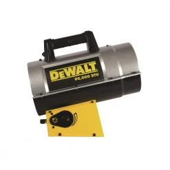 DeWalt DXH90FAV 55,000 - 90,000 BTU Forced Air Propane Heater - High-Efficiency Portable Space Heater